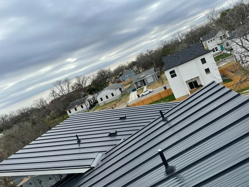 Standing seam metal roof panels with vents for Skylight Repair in Sallisaw